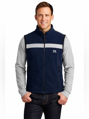 Helly Hansen Fleece Vest Navy Blue Mens Size Medium m